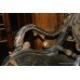 Heavily Carved 19th c. Sleigh Rocking Chair