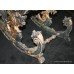 Heavily Carved 19th c. Sleigh Rocking Chair