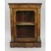 Victorian Walnut Glazed Pier Side Cabinet