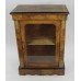 Victorian Walnut Glazed Pier Side Cabinet