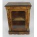 Victorian Walnut Glazed Pier Side Cabinet