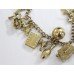 9ct Gold Vintage Charm Bracelet with 14 Charms