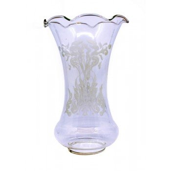 Vintage Acid Etched Glass Shade
