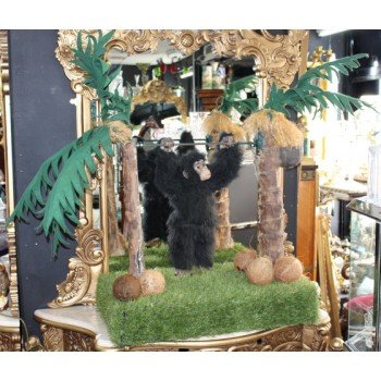 Vintage Animated Swinging Chimpanzee Monkey 