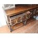 Vintage Antique Style English Carved Oak Dresser 