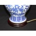 Vintage Chinese Styled Blue & White Table Lamp