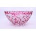 Vintage Bohemian Ruby Overlay Crystal Bowl