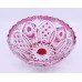 Vintage Bohemian Ruby Overlay Crystal Bowl