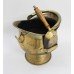 Vintage Brass Fire Coal Scuttle & Shovel 