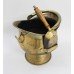 Vintage Brass Fire Coal Scuttle & Shovel 