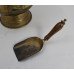 Vintage Brass Fire Coal Scuttle & Shovel 