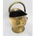 Vintage Brass Fire Coal Scuttle & Shovel 