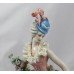 Vintage Italian Capodimonte Porcelain Figurine Lady Flowers Lace