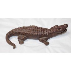 Vintage 20th c. Cast Iron Crocodile Cigarette Holder