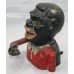 Vintage Cast Iron Jolly Negro Money Box