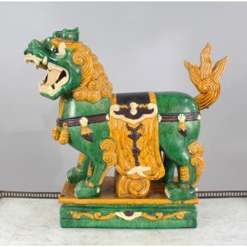 Vintage Ceramic Chinese Foo Dog Guardian Lion