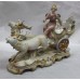 Vintage Continental Porcelain Chariot Sculpture Centrepiece