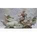 Vintage Continental Porcelain Chariot Sculpture Centrepiece