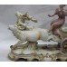 Vintage Continental Porcelain Chariot Sculpture Centrepiece