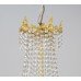 Vintage Gold Plated Framed Crystal Chandelier