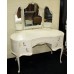 Olympus Louis XV Style Vintage Painted Kidney Shaped Dressing Table