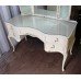 Vintage Olympus Louis XV Style Painted Cream Dressing Table