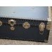 Vintage Blue Luggage Case Trunk Storage