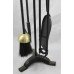 Vintage Metal Iron Four Piece Fire Companion Set