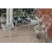 Vintage Three Piece Metal Garden Suite Seating Seat & Chairs