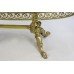 Vintage Onyx Topped Brass Oval Coffee Table
