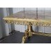 Vintage Ornate Brass Coffee Table with Onyx Top