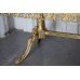 Vintage Ornate Brass Coffee Table with Onyx Top