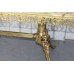 Vintage Ornate Brass Coffee Table with Onyx Top