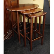 Vintage Oval Mahogany Nest of Tables