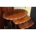 Vintage Oval Mahogany Nest of Tables