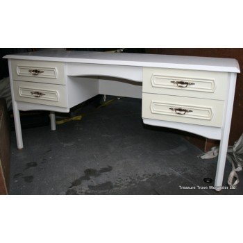Vintage Painted White Shabby Chic Style Dressing Table