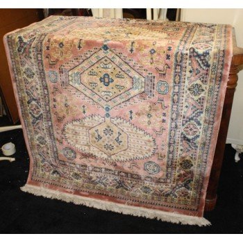 Vintage Persian Pink Rug 4 ft x 6 ft 3 in