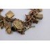 Vintage Rose & Yellow Gold Padlock Charm Bracelet