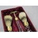 Vintage Royal Brierley Crystal Gold Plated Razor Set