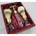 Vintage Royal Brierley Crystal Gold Plated Razor Set