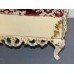Vintage Shabby Chic Upholstered Painted Cream Footstool