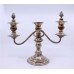 Vintage Sheffield Silver Plated Three Light Candelabra