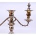 Vintage Sheffield Silver Plated Three Light Candelabra