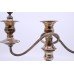 Vintage Sheffield Silver Plated Three Light Candelabra