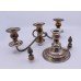 Vintage Sheffield Silver Plated Three Light Candelabra