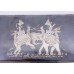 Vintage Sterling Silver Siam Cigarette Case Engraved War Elephants