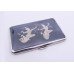 Vintage Sterling Silver Siam Cigarette Case Engraved War Elephants