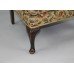 Vintage Upholstered Armchair with Carved Feet
