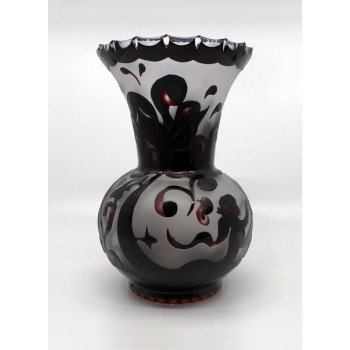 Vintage Webb Corbett Cameo Baluster Shaped Vase