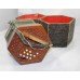 Vintage Wooden Concertina in Carrying Case